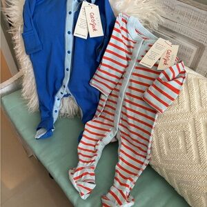 NWT two Cat & Jack Adaptive Designs Footies suits